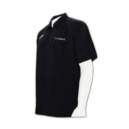 P210 做polo 恤衫 半胸拉鏈 polo專門店      黑色 P210 做polo 恤衫 半胸拉鏈 polo專門店      黑色